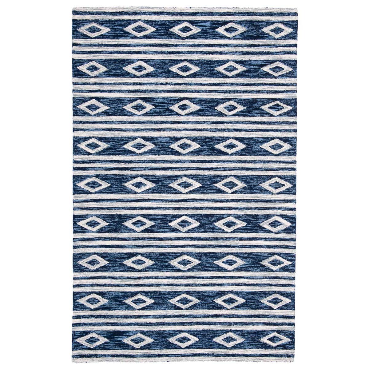 Safavieh Micro-Loop 153 Rug, MLP153 - Navy / Ivory