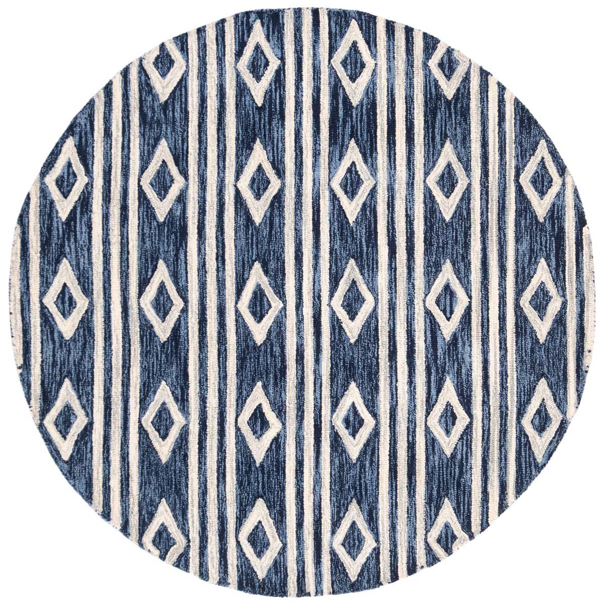 Safavieh Micro-Loop 153 Rug, MLP153 - Navy / Ivory