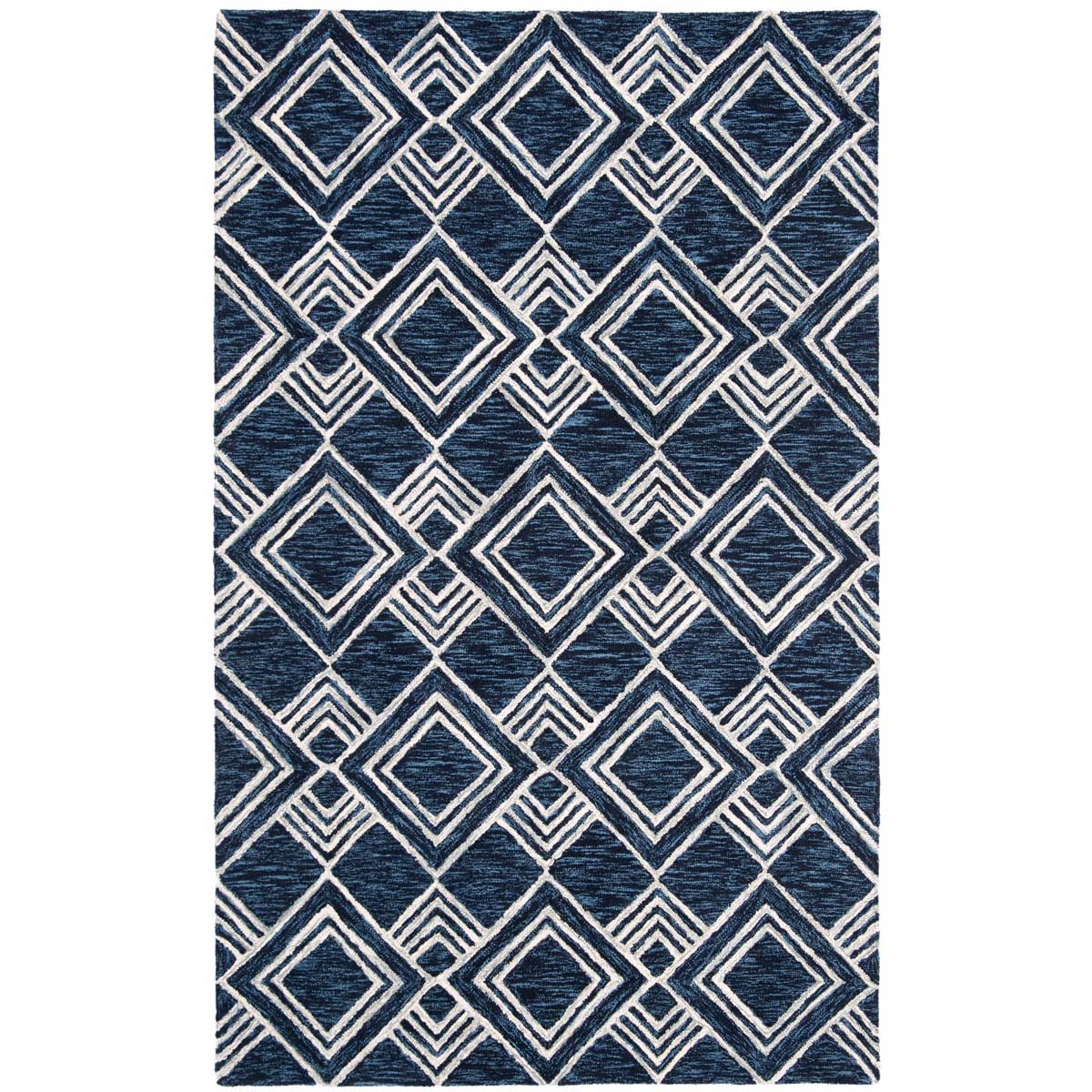 Safavieh Micro-Loop 154 Rug, MLP154 - Navy / Ivory