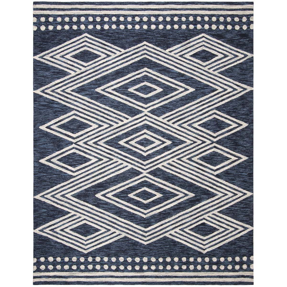 Safavieh Micro-Loop 156 Rug, MLP156 - Navy / Ivory