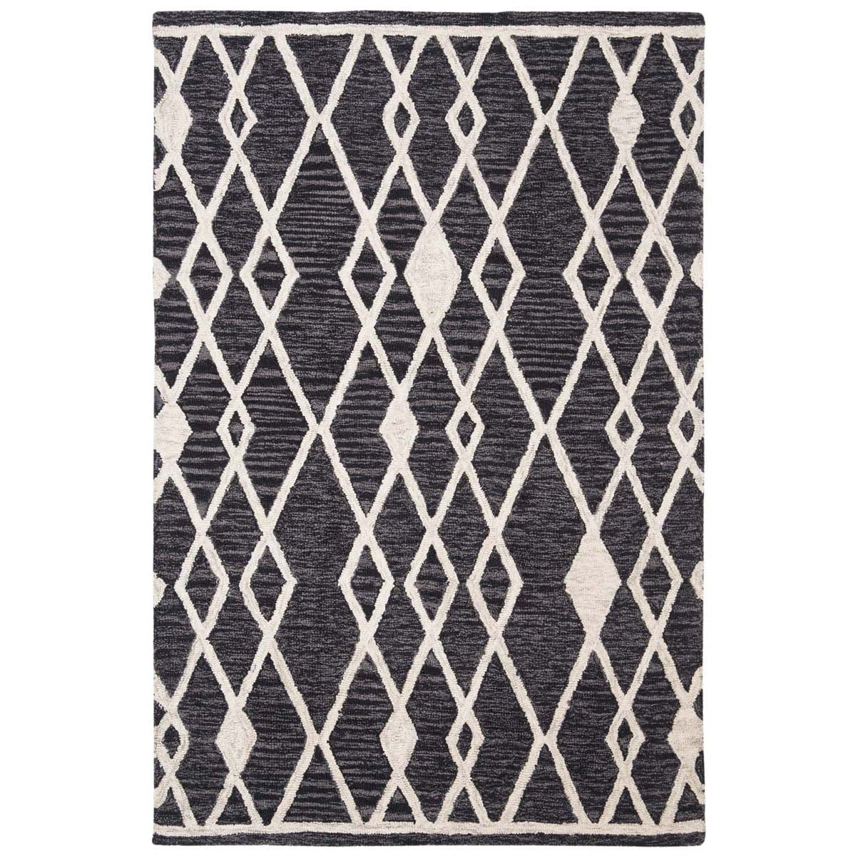 Safavieh Micro-Loop 157 Rug, MLP157 - Charcoal / Ivory