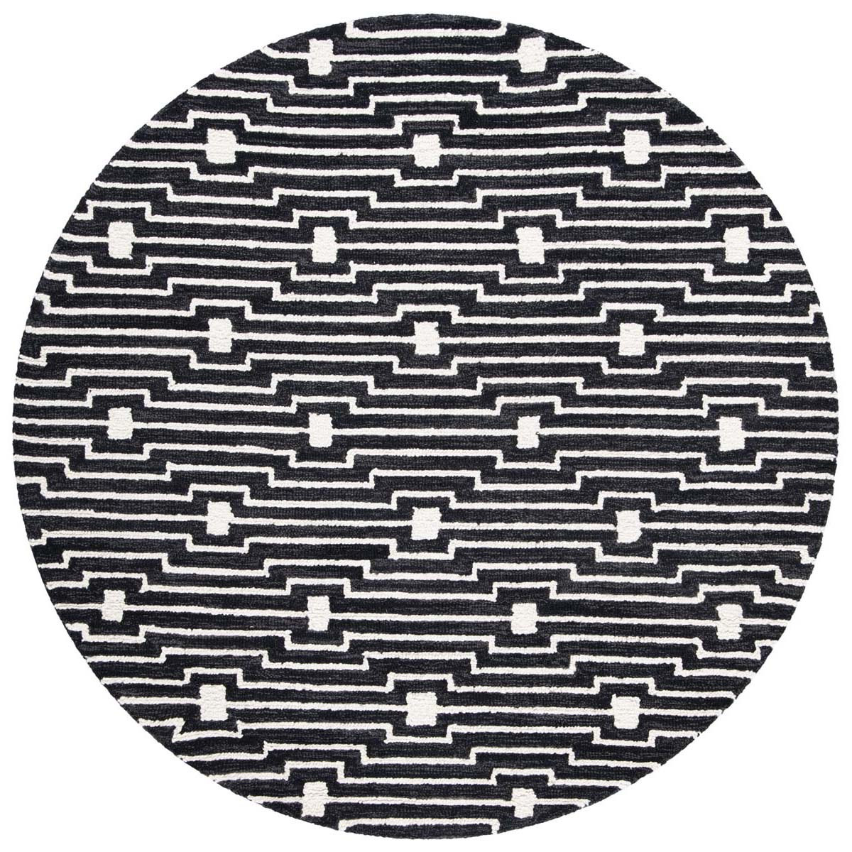 Safavieh Micro-Loop 166 Rug, MLP166 - Charcoal / Ivory