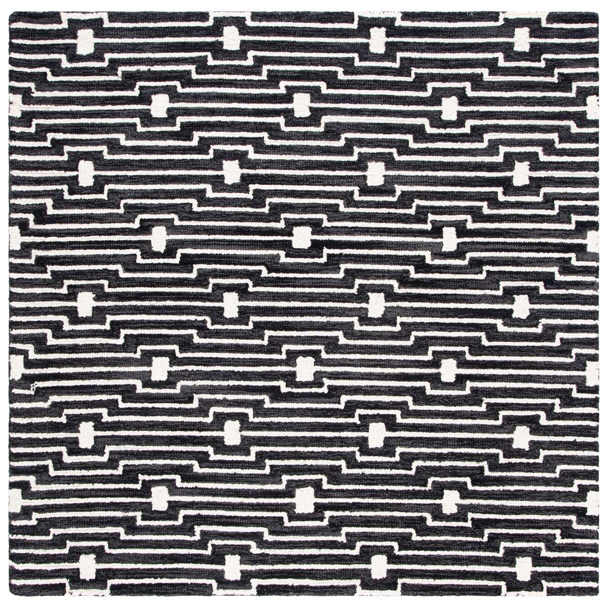 Safavieh Micro-Loop 166 Rug, MLP166 - Charcoal / Ivory