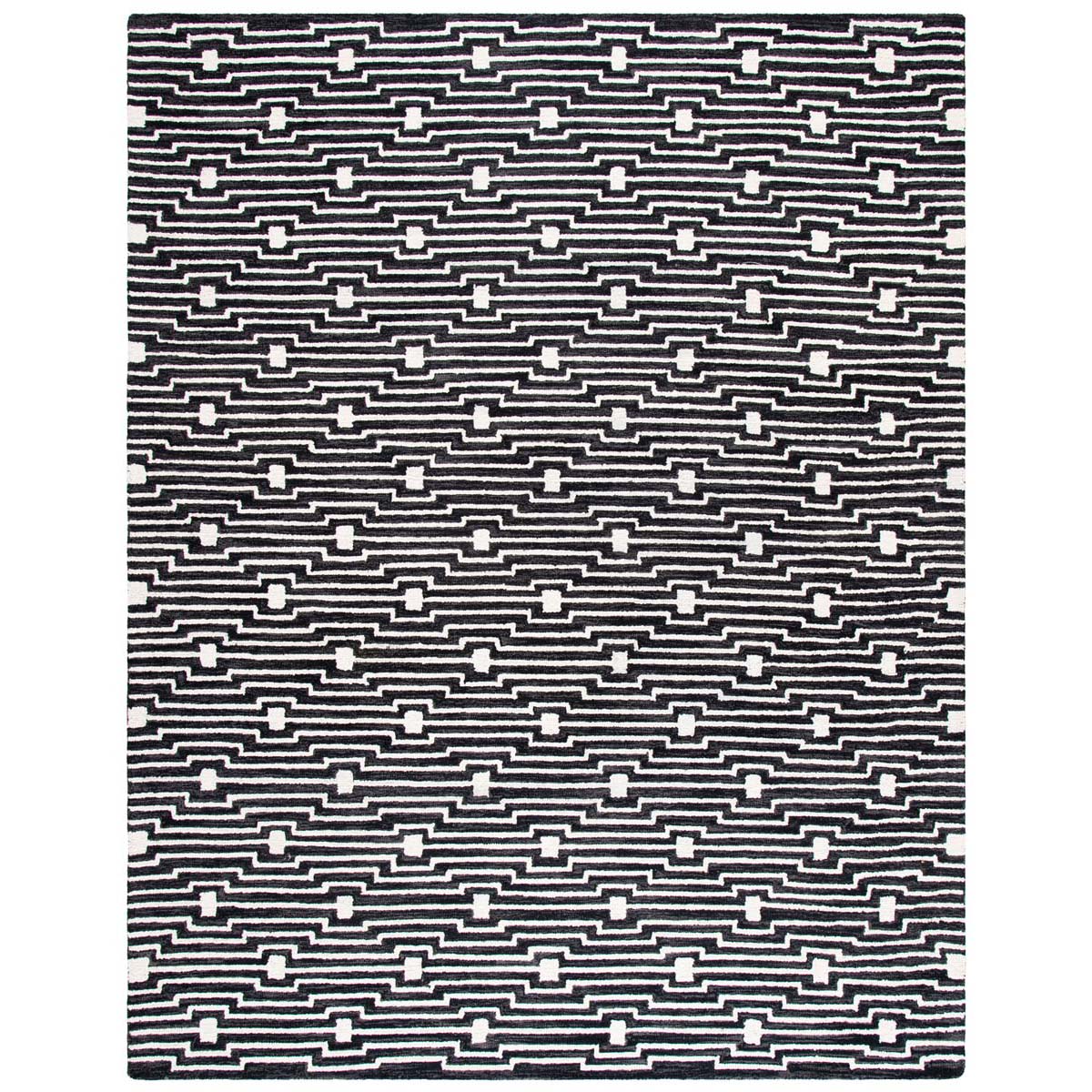 Safavieh Micro-Loop 166 Rug, MLP166 - Charcoal / Ivory