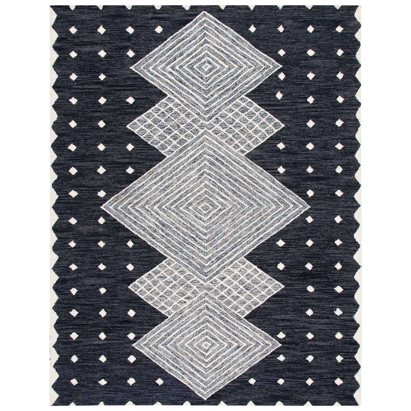 Safavieh Micro-Loop 171 Rug, MLP171 - Charcoal / Ivory