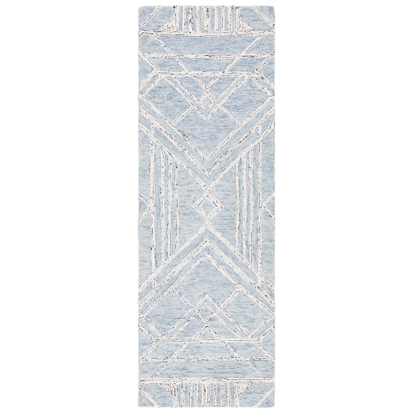 Safavieh Micro-Loop 173 Rug, MLP173 - Light Blue / Ivory