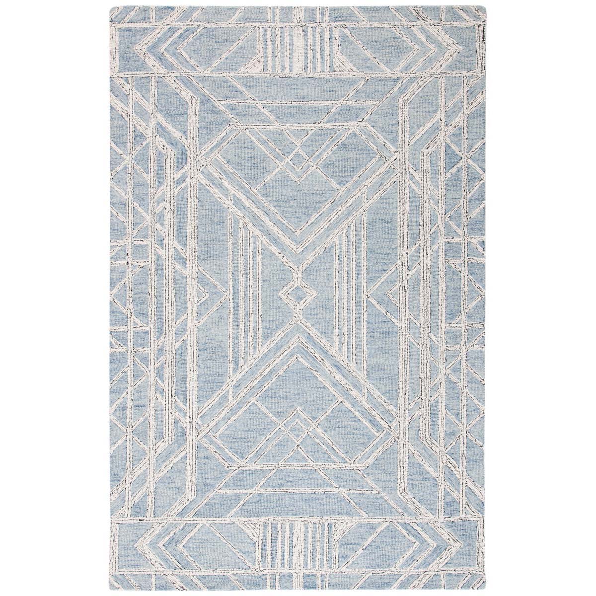 Safavieh Micro-Loop 173 Rug, MLP173 - Light Blue / Ivory