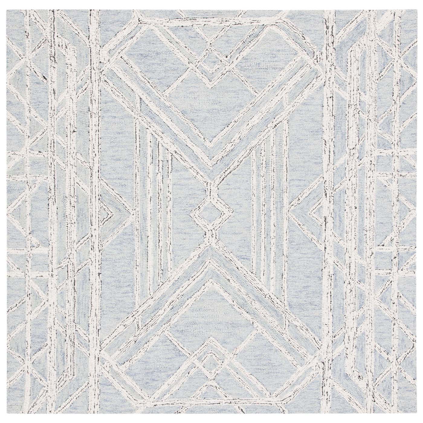 Safavieh Micro-Loop 173 Rug, MLP173 - Light Blue / Ivory