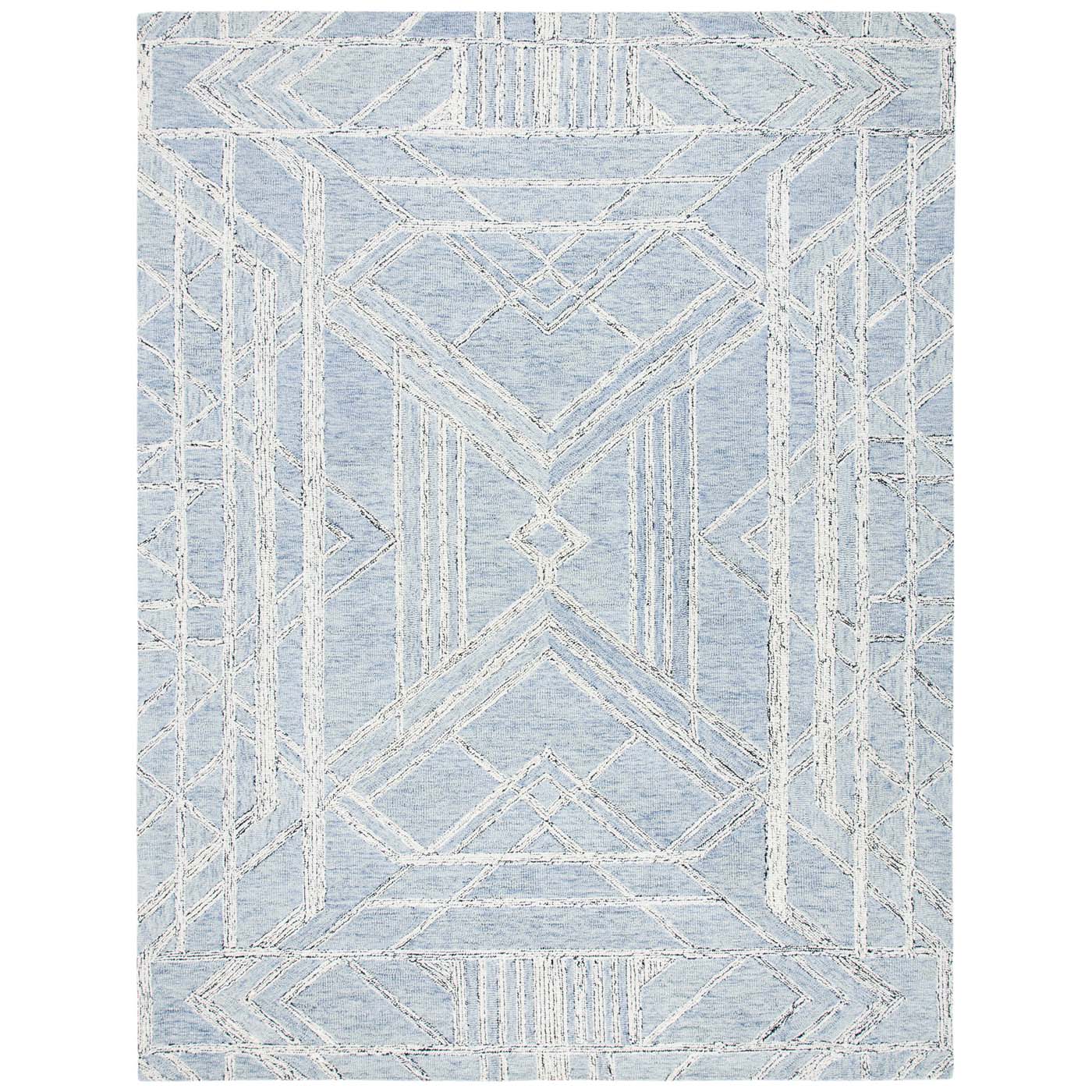 Safavieh Micro-Loop 173 Rug, MLP173 - Light Blue / Ivory