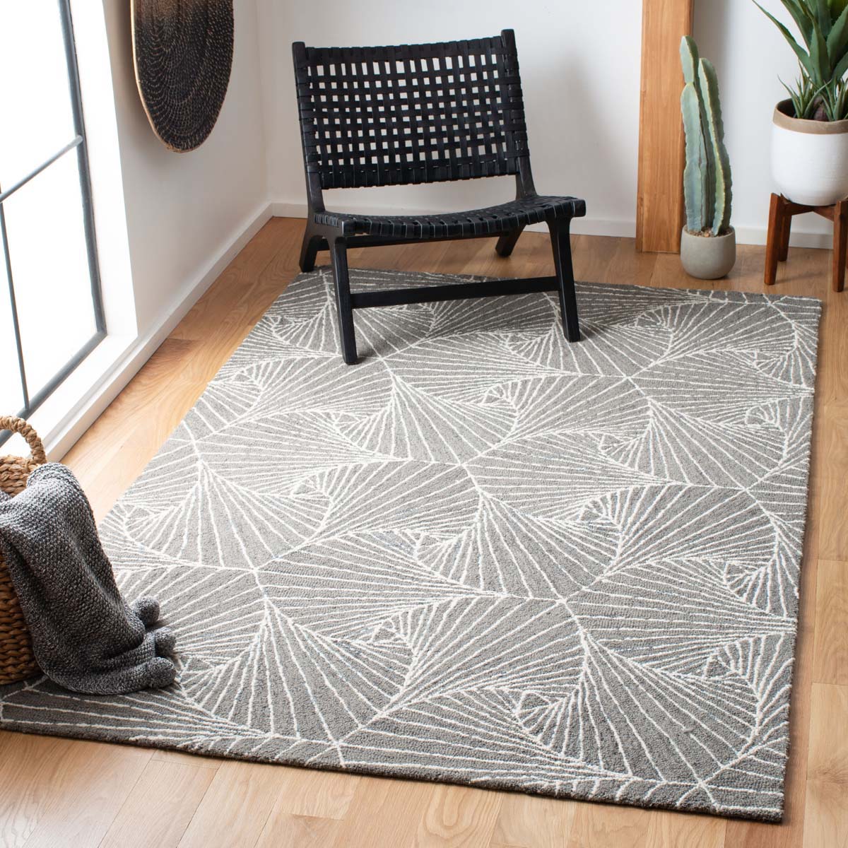 Safavieh Micro-Loop 174 Rug, MLP174 - Grey / Ivory