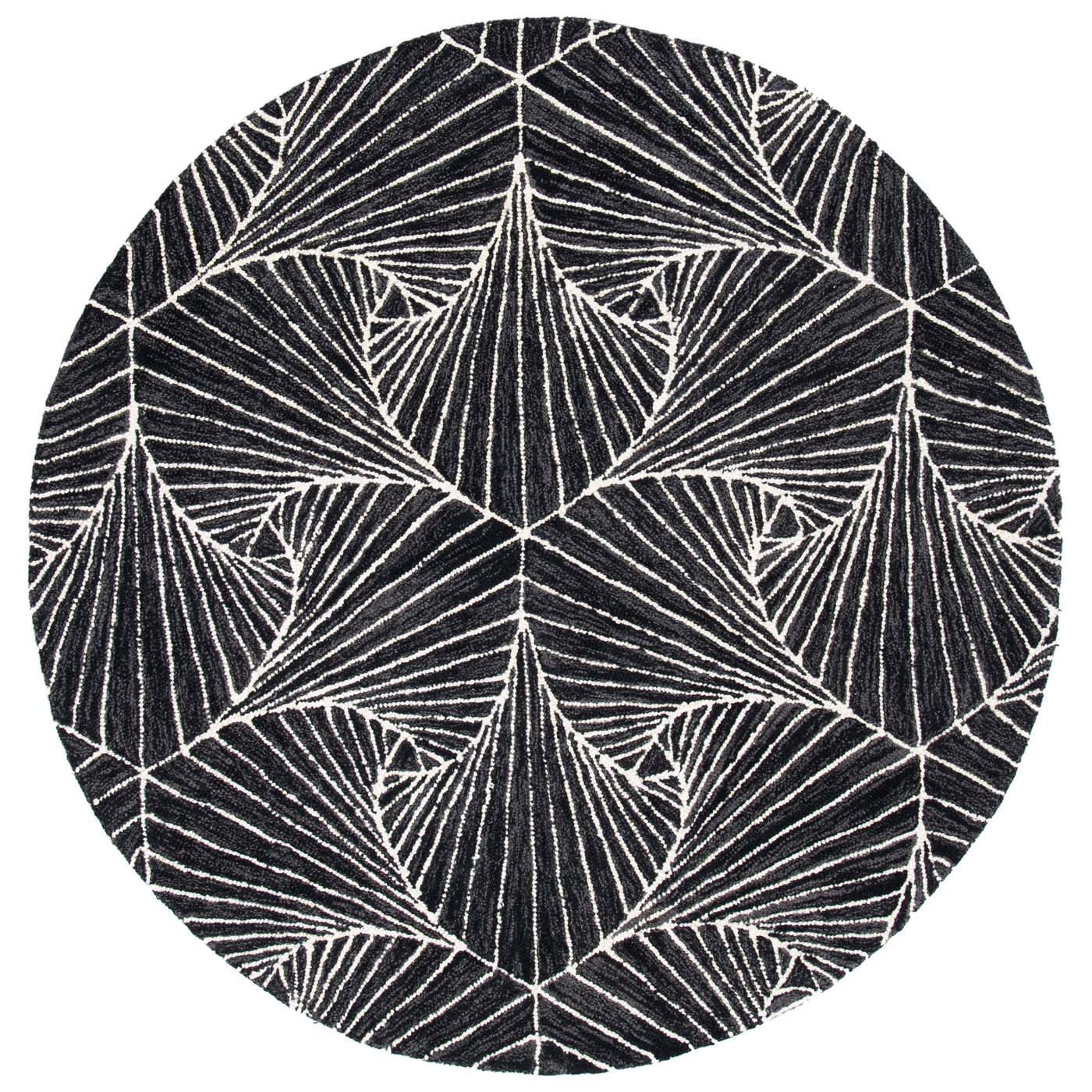Safavieh Micro-Loop 174 Rug, MLP174 - Charcoal / Ivory