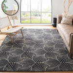 Safavieh Micro-Loop 174 Rug, MLP174 - Charcoal / Ivory