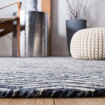Safavieh Micro-Loop 175 Rug, MLP175 - Dark Blue / Ivory