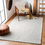 Safavieh Micro-Loop 176 Rug, MLP176 - Light Grey / Ivory