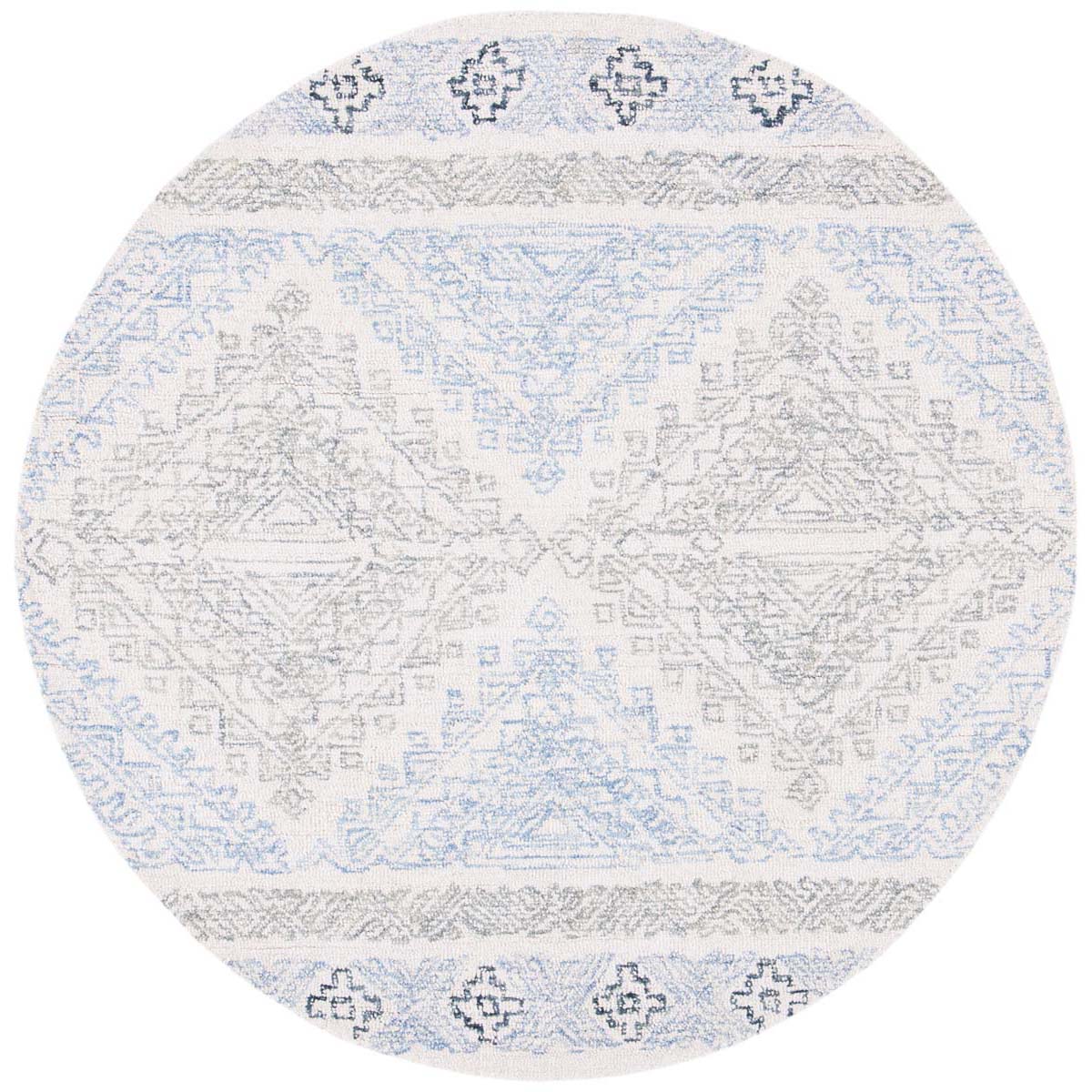Safavieh Micro-Loop 206 Rug, MLP206 - Ivory / Grey