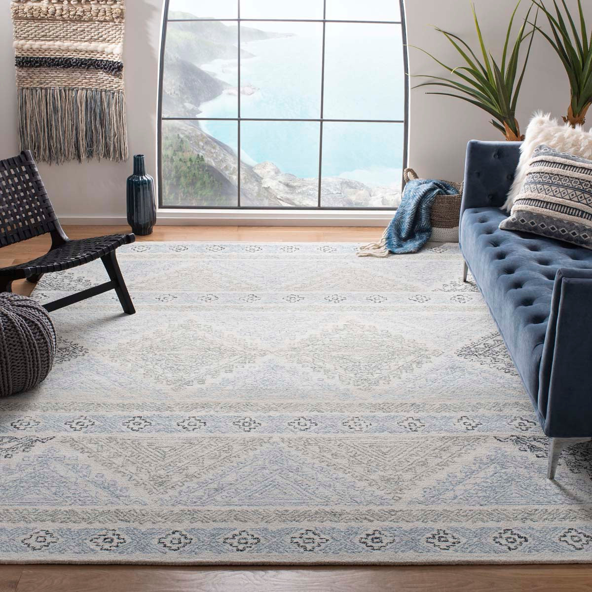 Safavieh Micro-Loop 206 Rug, MLP206 - Ivory / Grey