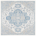 Safavieh Micro-Loop 213 Rug, MLP213 - Ivory / Blue