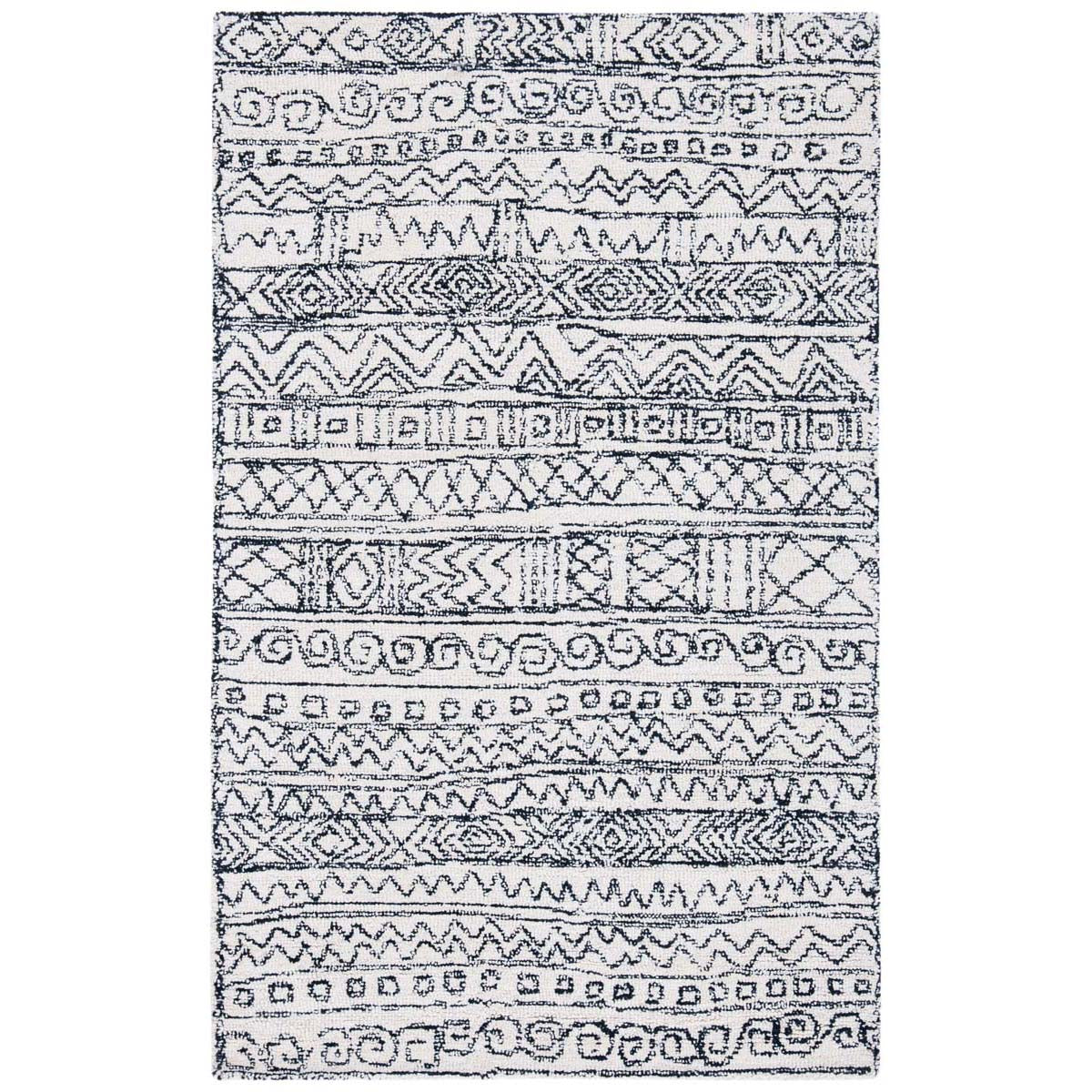 Safavieh Micro-Loop 228 Rug, MLP228 - Ivory / Black