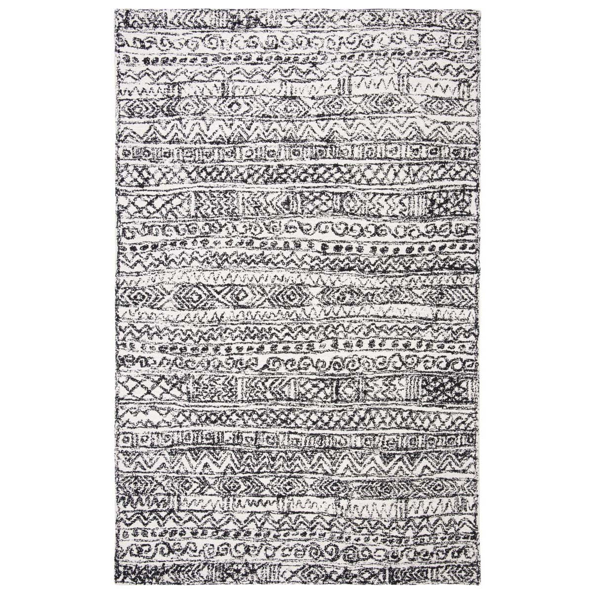 Safavieh Micro-Loop 228 Rug, MLP228 - Ivory / Black