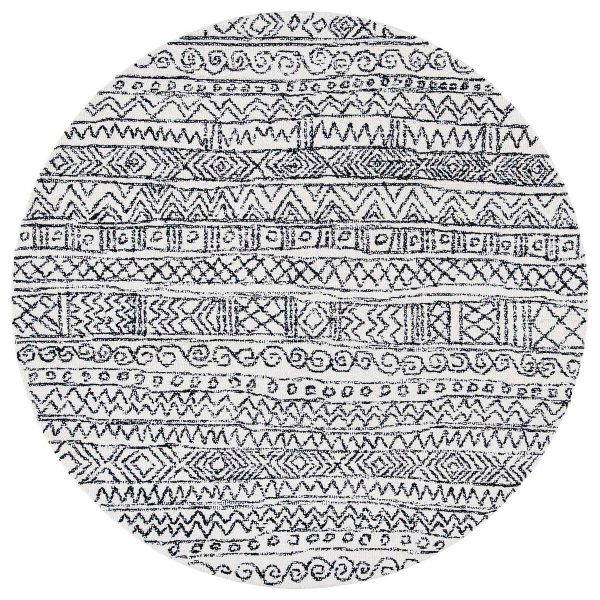 Safavieh Micro-Loop 228 Rug, MLP228 - Ivory / Black