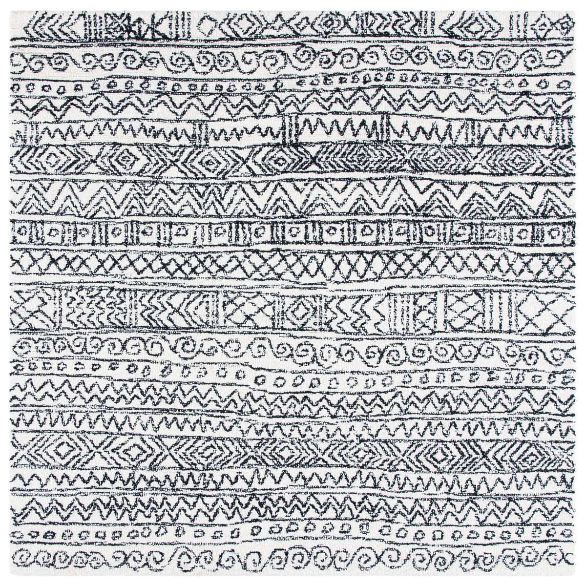 Safavieh Micro-Loop 228 Rug, MLP228 - Ivory / Black