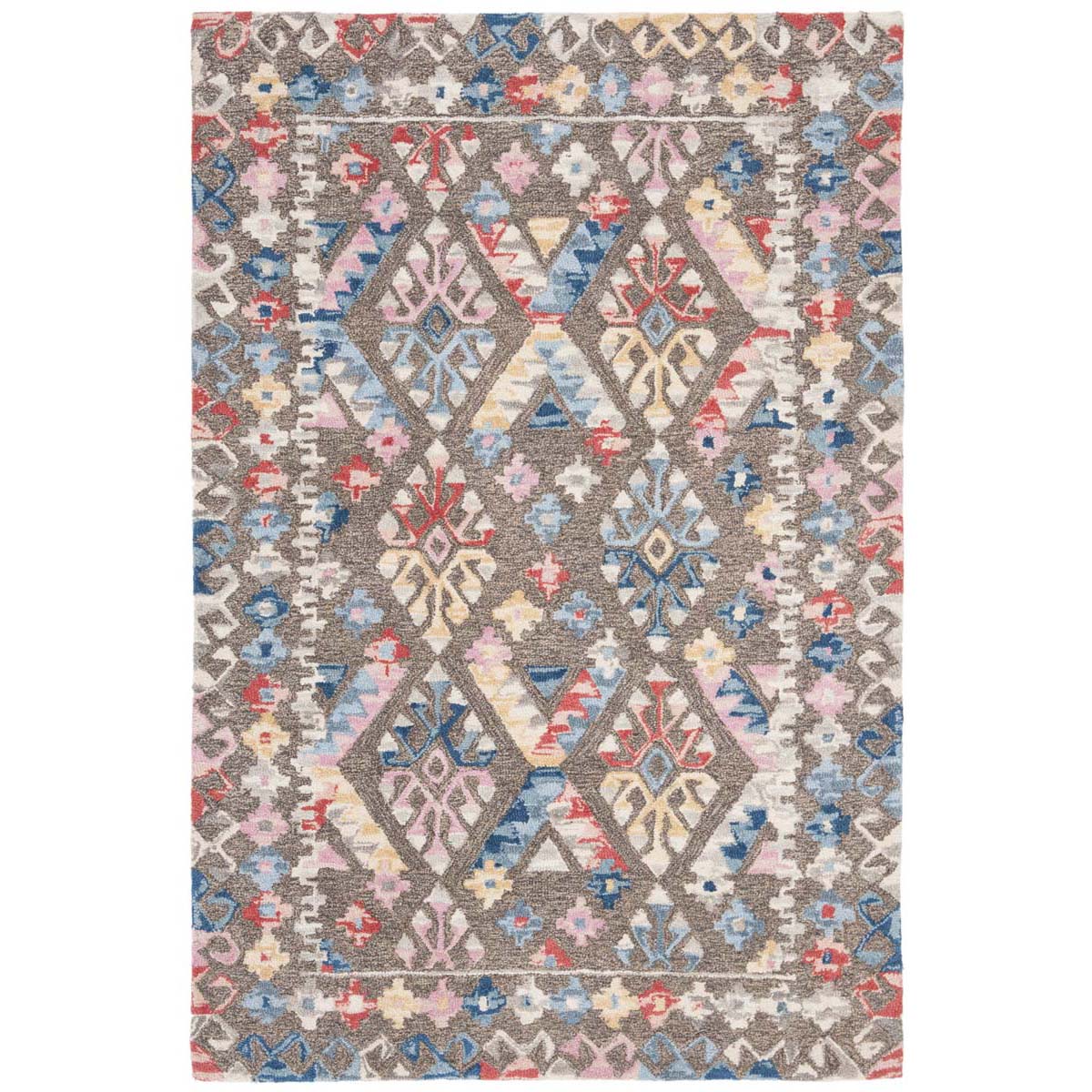 Safavieh Micro-Loop 351 Rug, MLP351 - Grey / Blue