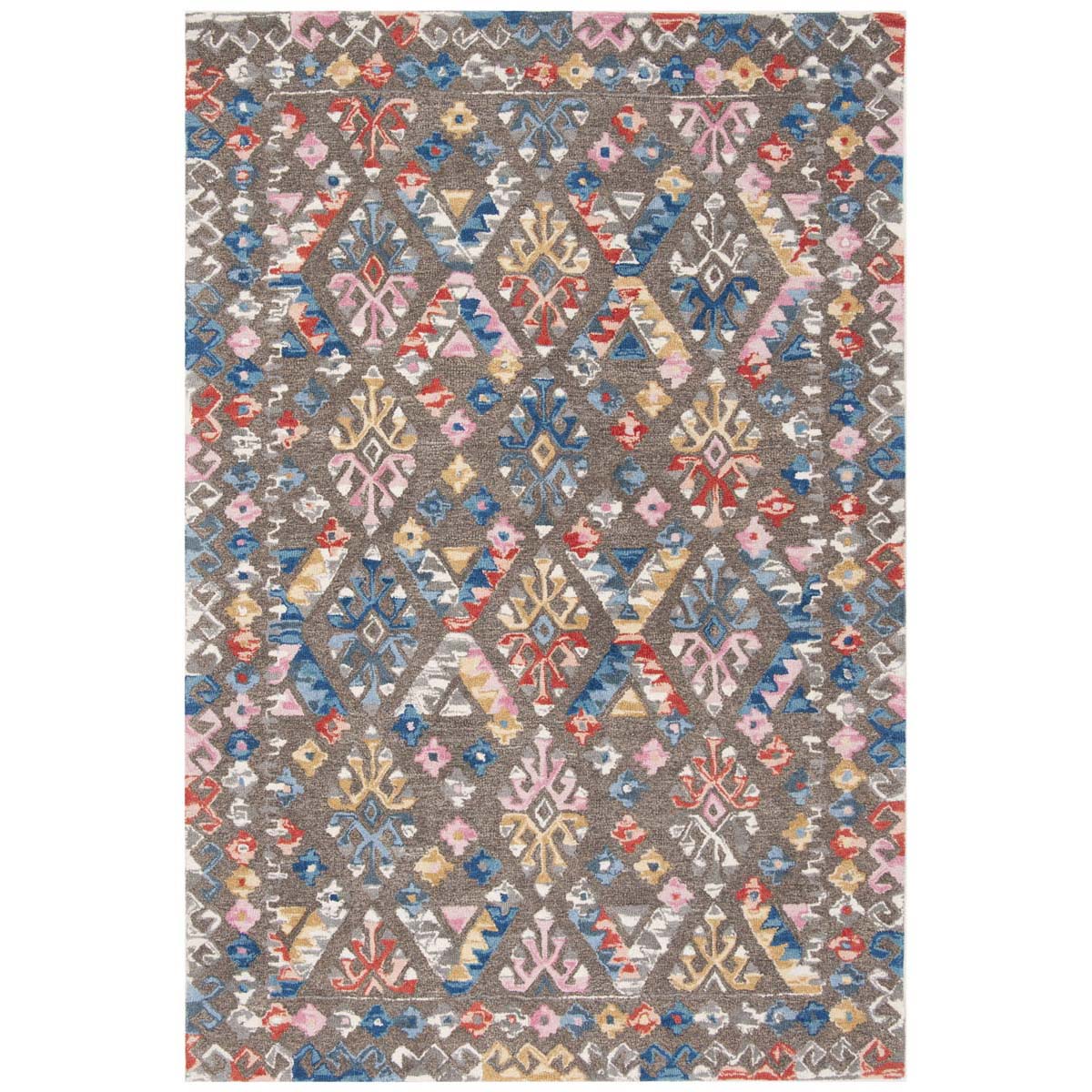 Safavieh Micro-Loop 351 Rug, MLP351 - Grey / Blue