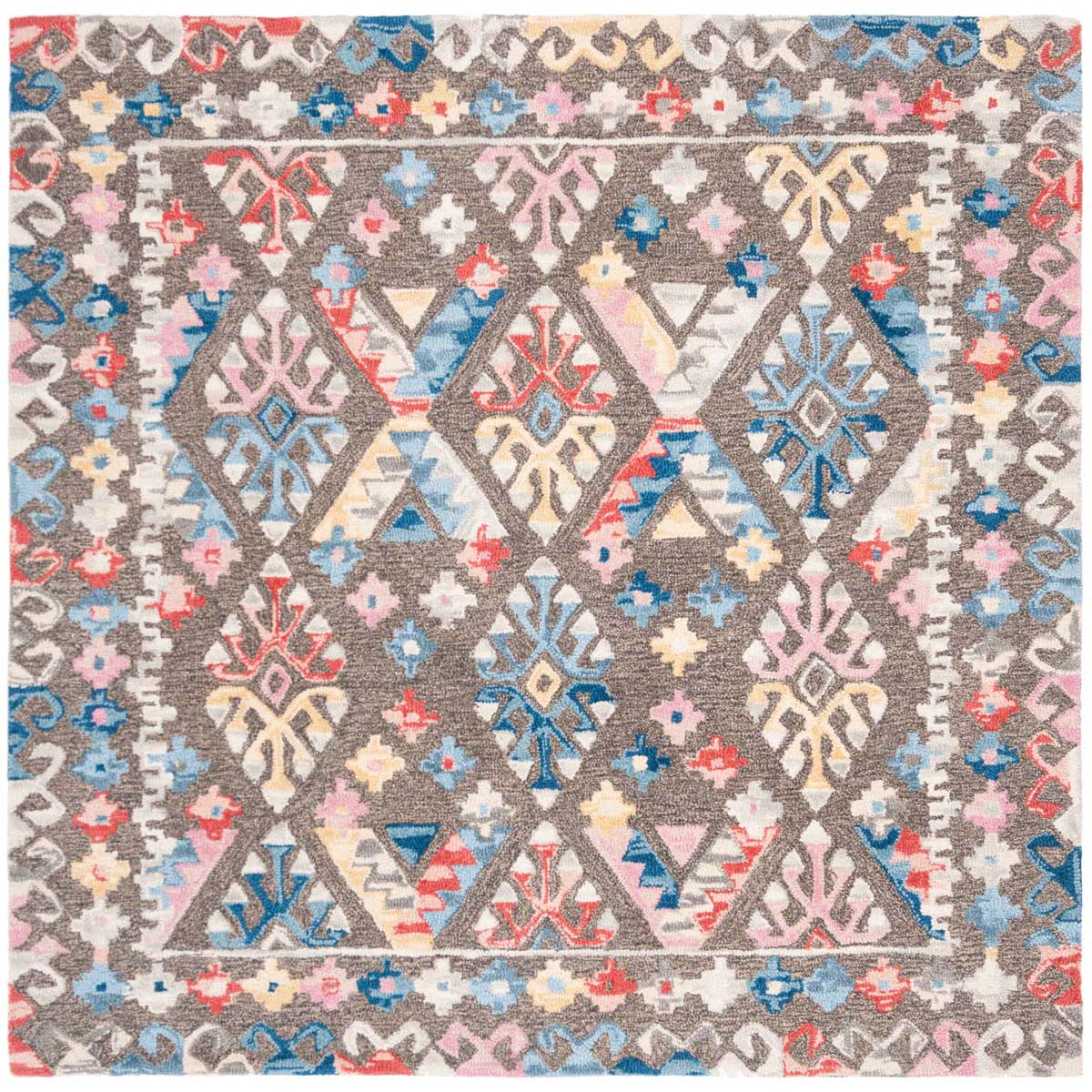 Safavieh Micro-Loop 351 Rug, MLP351 - Grey / Blue