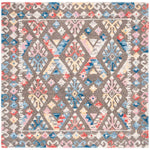 Safavieh Micro-Loop 351 Rug, MLP351 - Grey / Blue