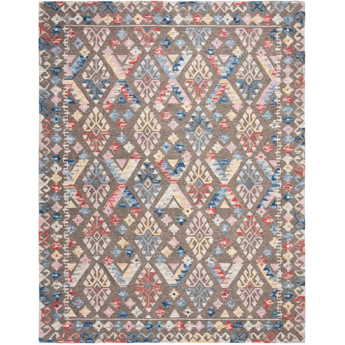 Safavieh Micro-Loop 351 Rug, MLP351 - Grey / Blue