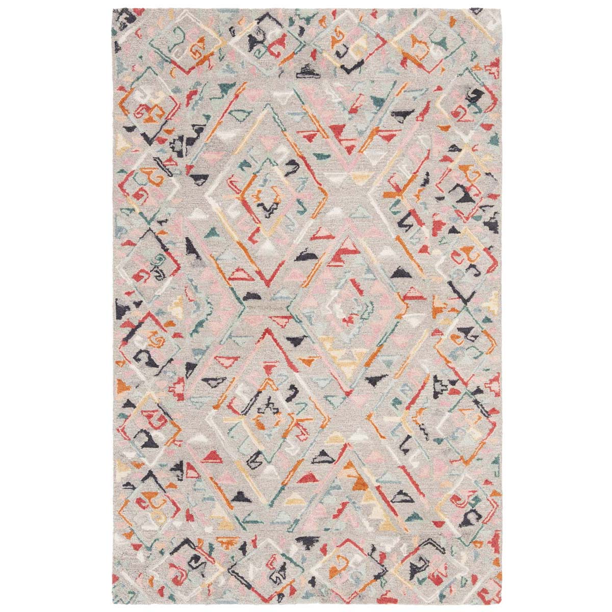 Safavieh Micro-Loop 352 Rug, MLP352 - Grey / Pink