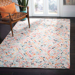 Safavieh Micro-Loop 352 Rug, MLP352 - Grey / Pink