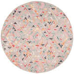 Safavieh Micro-Loop 352 Rug, MLP352 - Grey / Pink