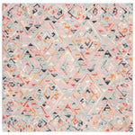 Safavieh Micro-Loop 352 Rug, MLP352 - Grey / Pink