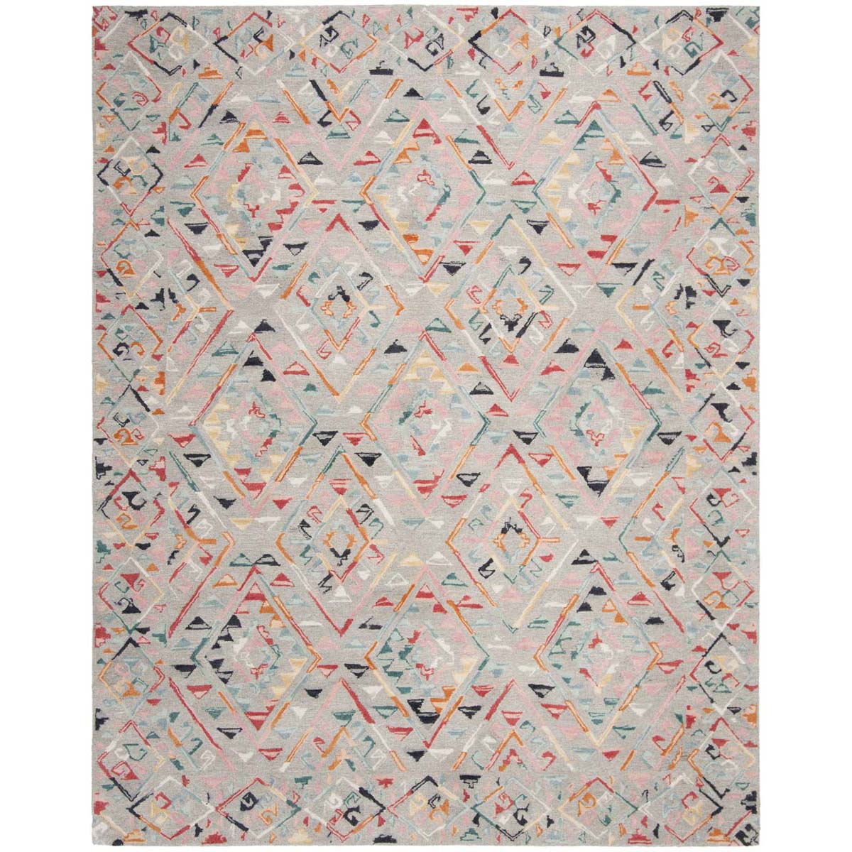 Safavieh Micro-Loop 352 Rug, MLP352 - Grey / Pink