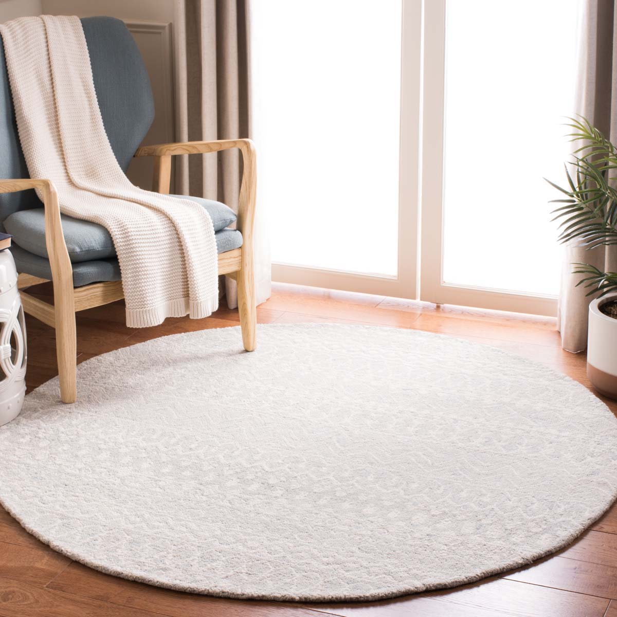 Safavieh Micro-Loop 502 Rug, MLP502 - Aqua / Ivory