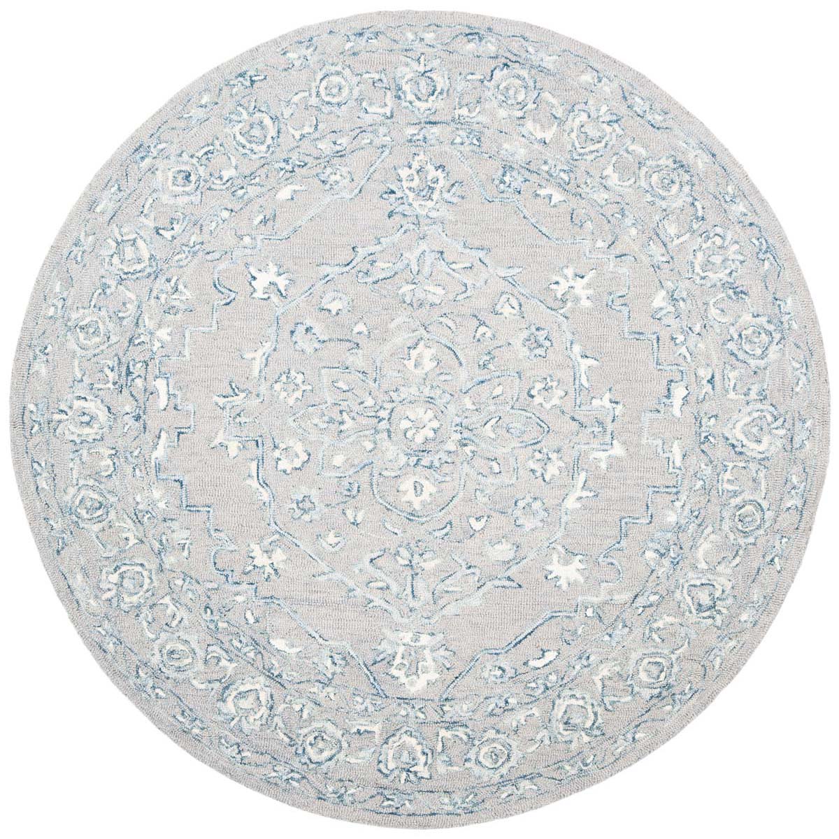 Safavieh Micro-Loop 504 Rug, MLP504 - Light Grey / Ivory