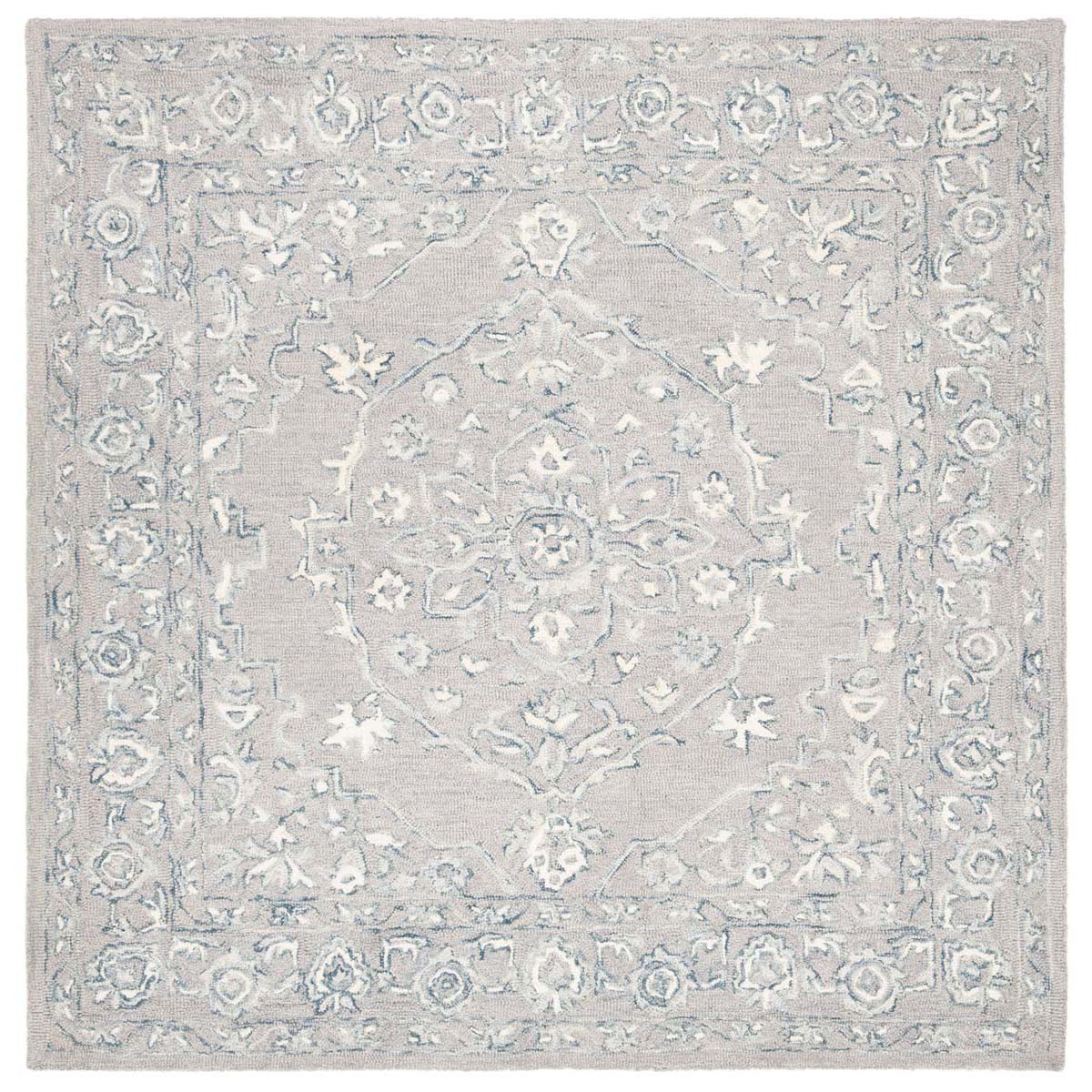 Safavieh Micro-Loop 504 Rug, MLP504 - Light Grey / Ivory