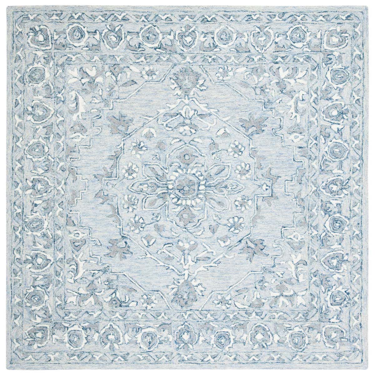 Safavieh Micro-Loop 504 Rug, MLP504 - Light Blue / Ivory
