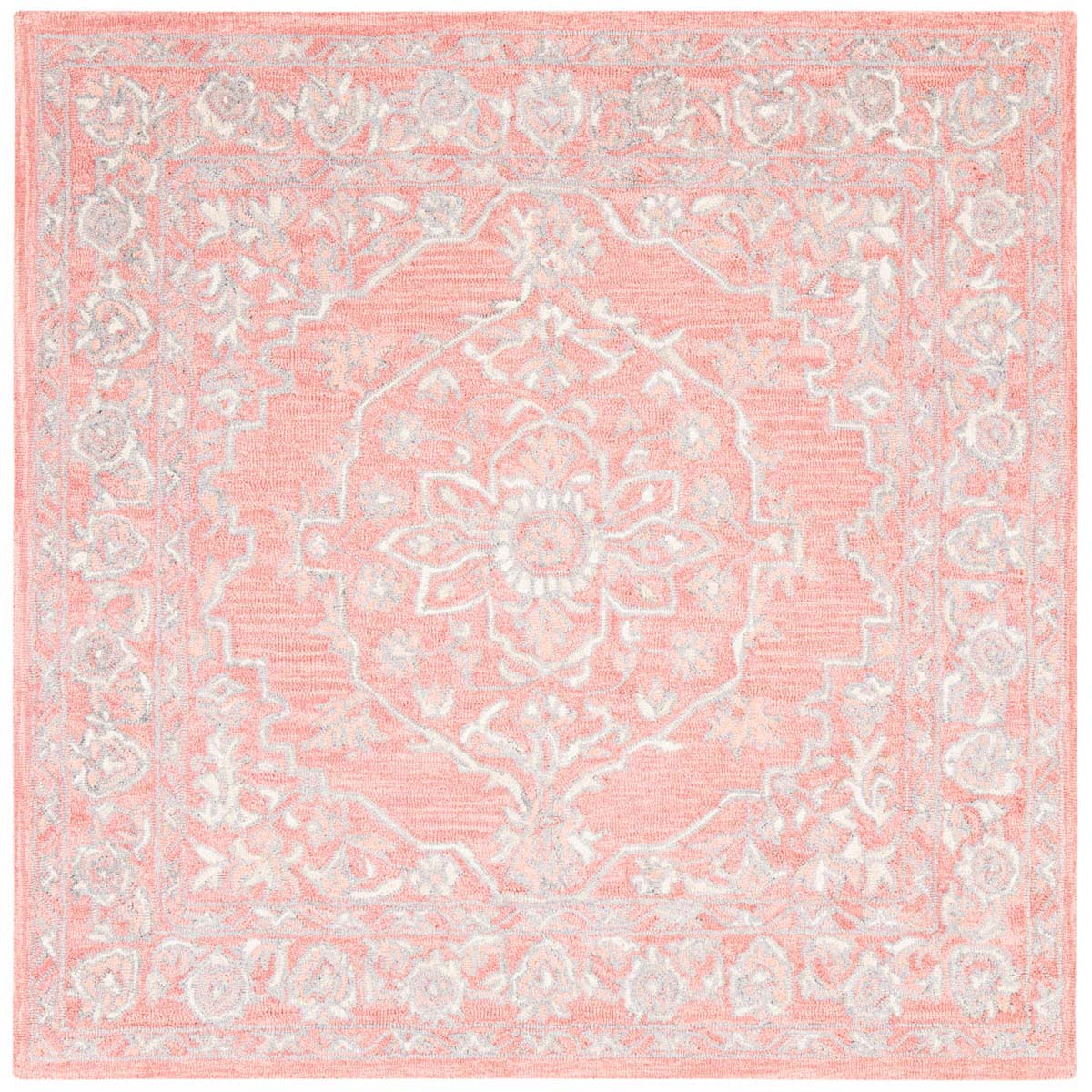 Safavieh Micro-Loop 504 Rug, MLP504 - Pink / Ivory