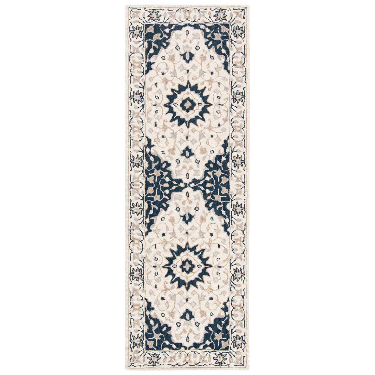 Safavieh Micro-Loop 508 Rug, MLP508 - Ivory / Navy