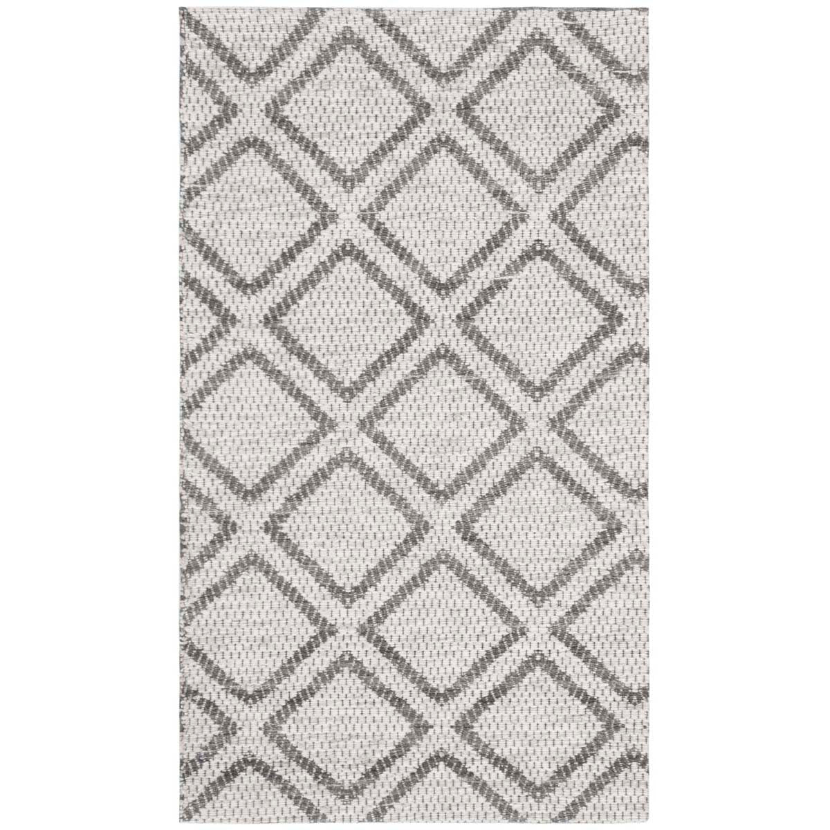 Safavieh Micro-Loop 514 Rug, MLP514 - Silver / Dark Grey