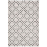Safavieh Micro-Loop 514 Rug, MLP514 - Silver / Dark Grey