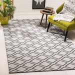 Safavieh Micro-Loop 514 Rug, MLP514 - Silver / Dark Grey