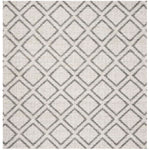 Safavieh Micro-Loop 514 Rug, MLP514 - Silver / Dark Grey