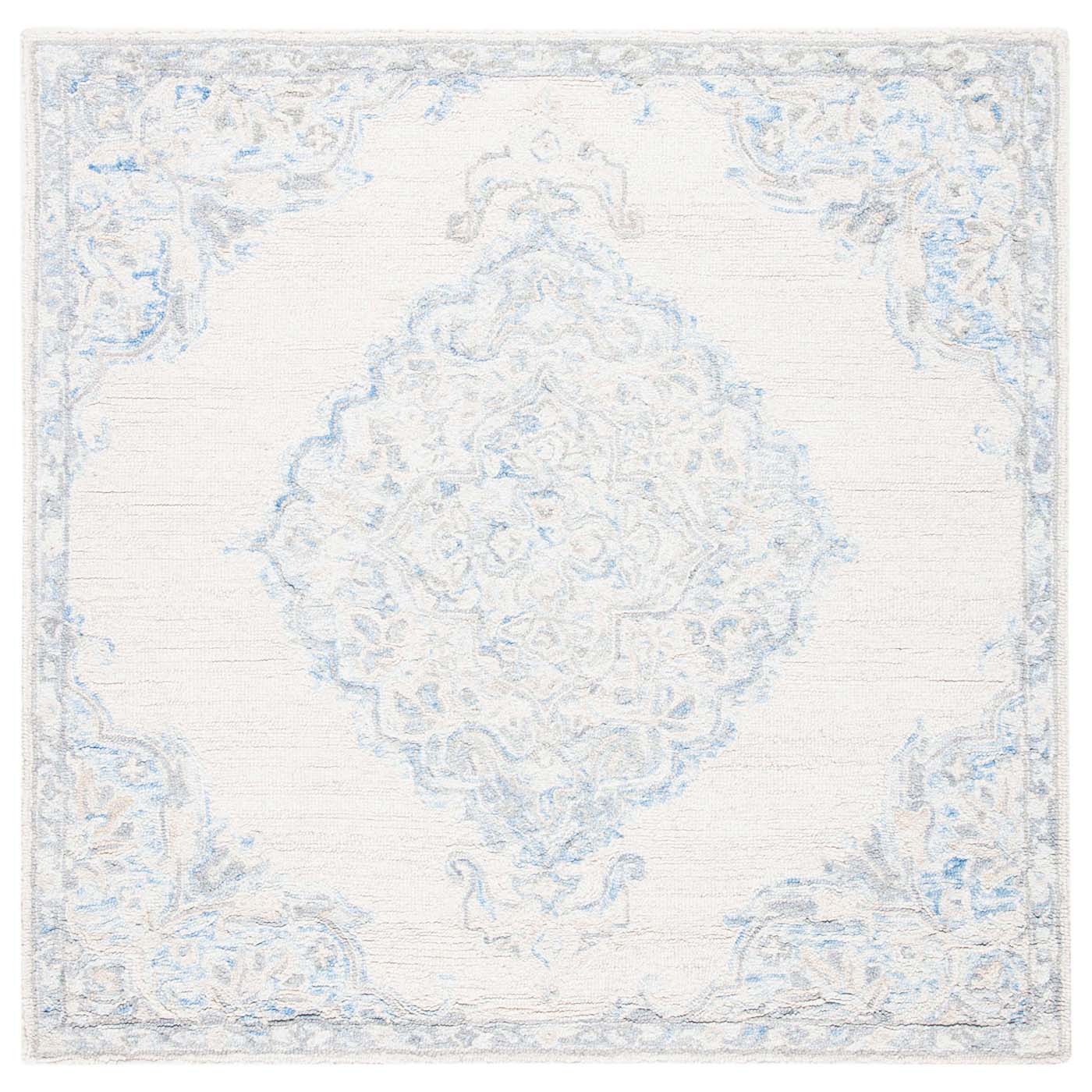 Safavieh Micro-Loop 516 Rug, MLP516 - Ivory / Blue
