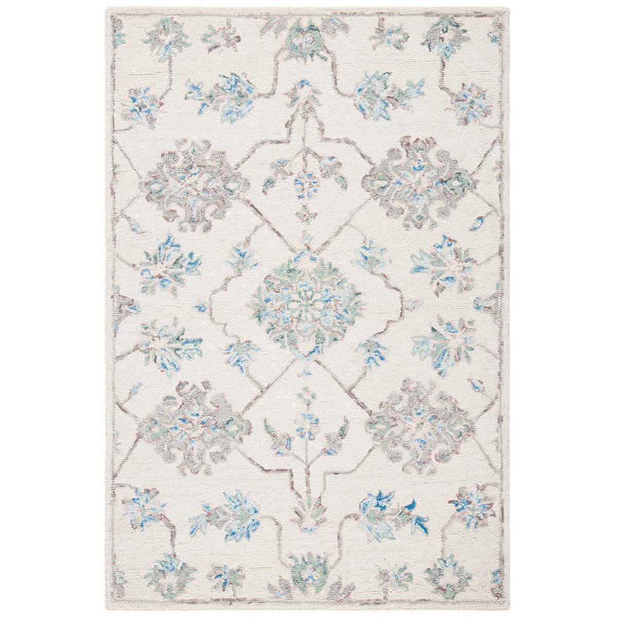 Safavieh Micro-Loop 534 Rug, MLP534 - Ivory / Grey