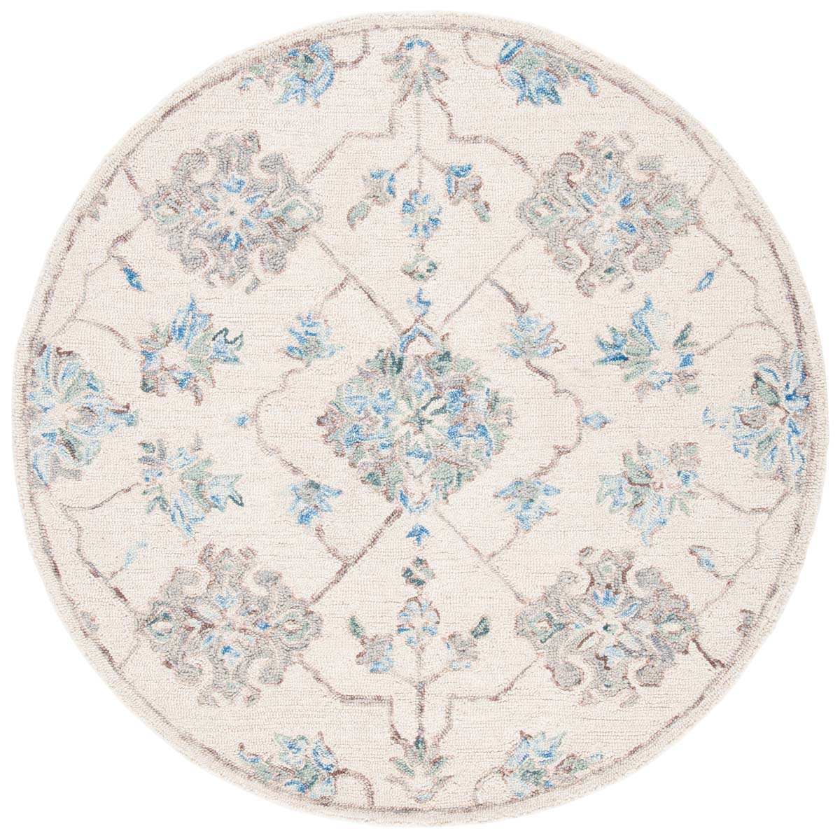 Safavieh Micro-Loop 534 Rug, MLP534 - Ivory / Grey