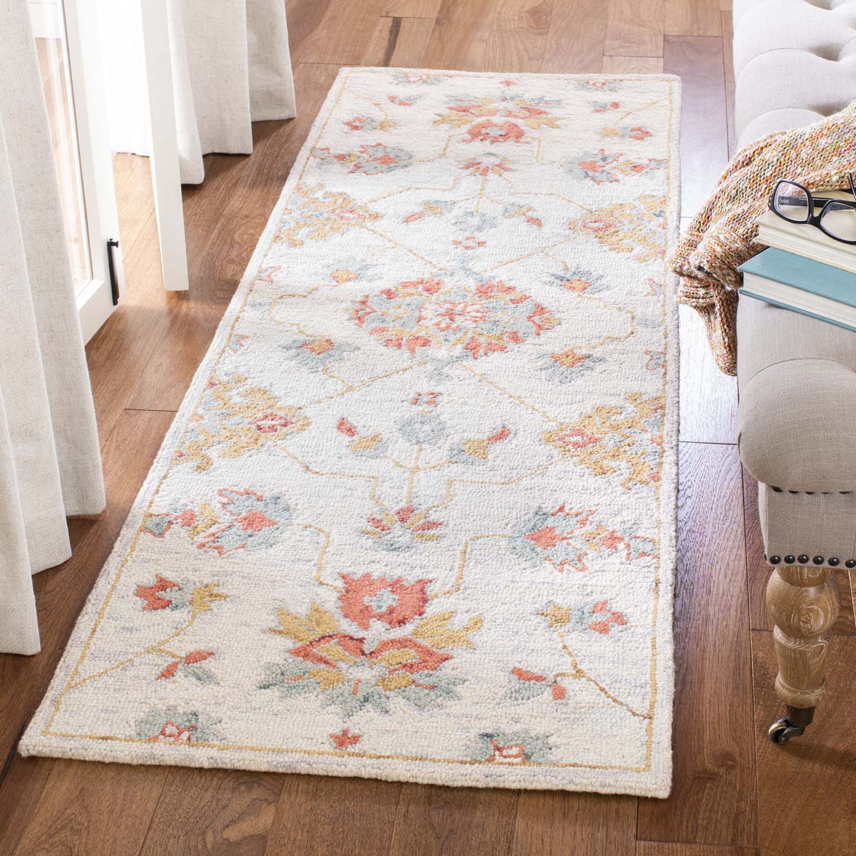 Safavieh Micro-Loop 534 Rug, MLP534 - Silver / Red