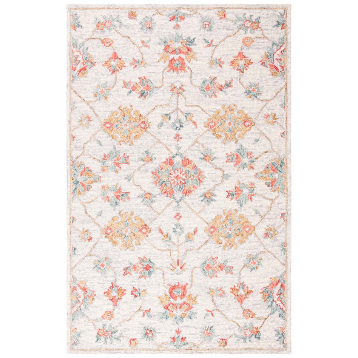 Safavieh Micro-Loop 534 Rug, MLP534 - Silver / Red